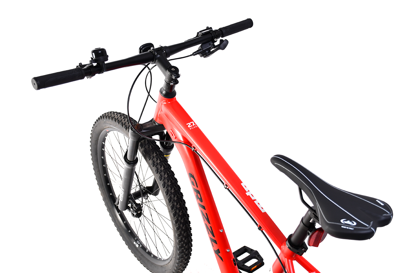 Madison punainen maastopyörä valkoisella taustalla