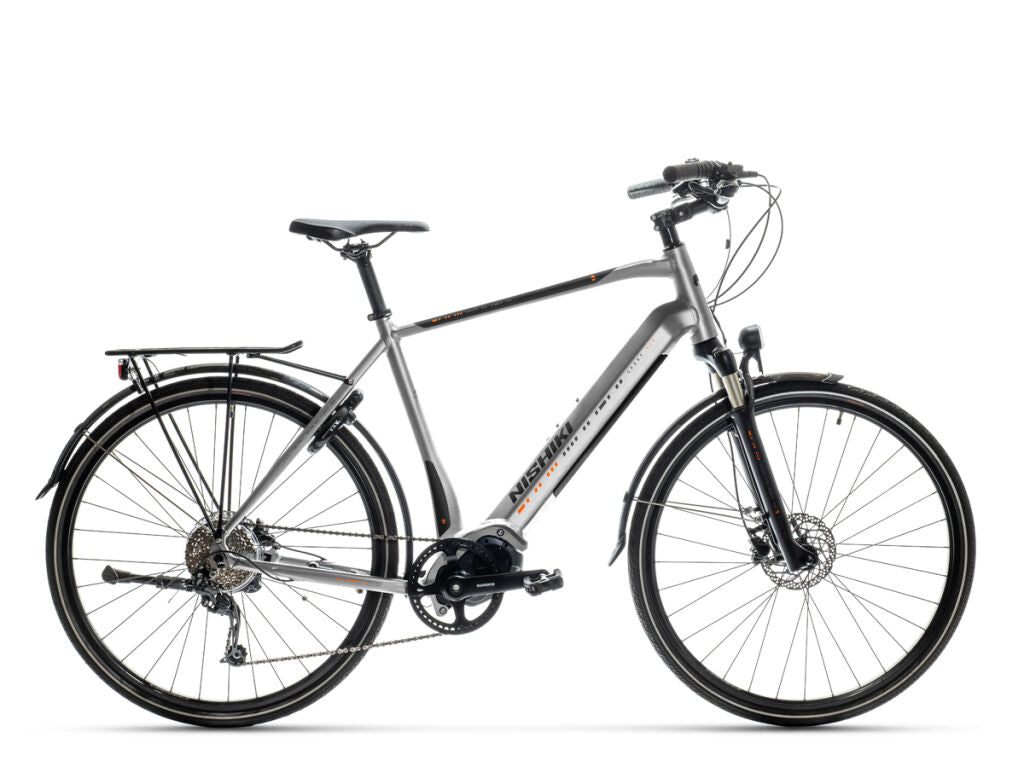 hopea nishiki kaupunkisähköpyörä valkoisella taustalla