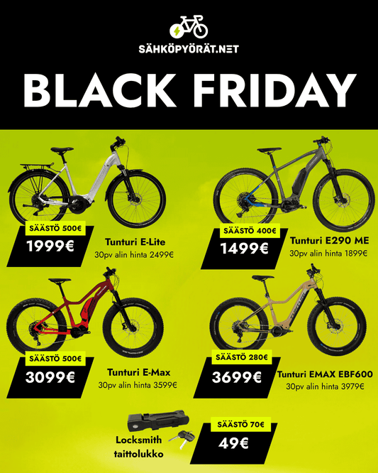 Black Friday sähköpyörätarjoukset 2025