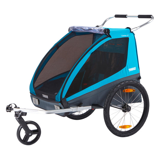THULE Coaster XT sininen lastenkuljetusperäkärry