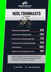 Sähköpyörän huolto Oulu