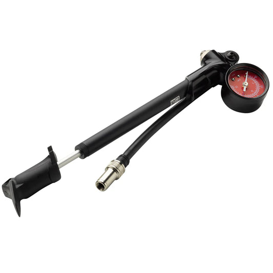 Rockshox pumppu valkoisella taustalla