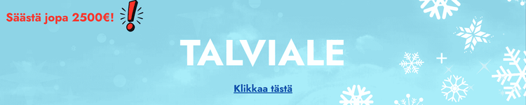 Sähköpyörä talviale sininen tausta säästä jopa 2500 euroa.
