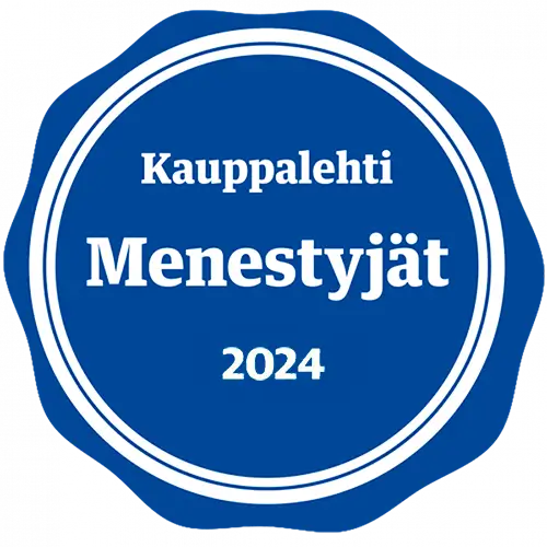 Kauppalehti Menestyjät 2024 -sertifikaatti