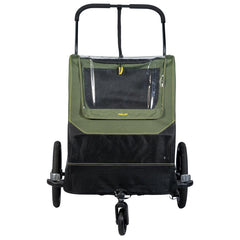 XLC Dog Large BS-C13 koirankuljetusperäkärry – moss green/lime/black