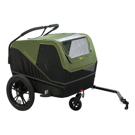XLC Dog Medium BS-C12 koirankuljetusperäkärry – moss green/lime/black